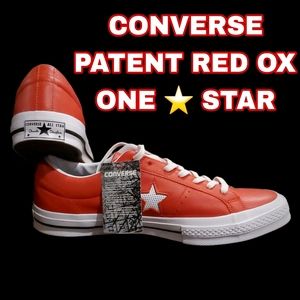 ⭐️ RARE NEW Converse OX One Star in Red/White. Men's US 13!